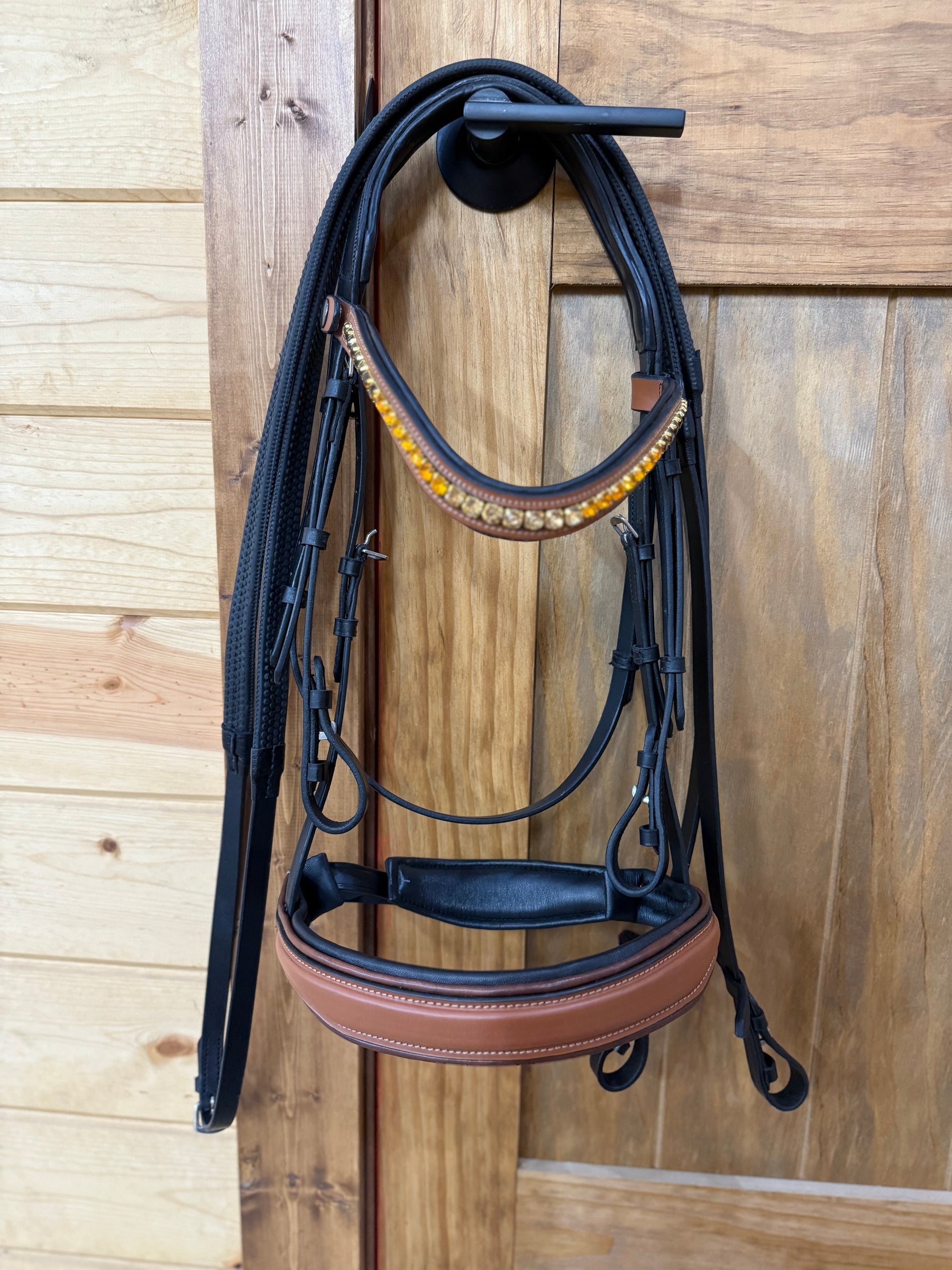 Brown & Black Leather Bridle