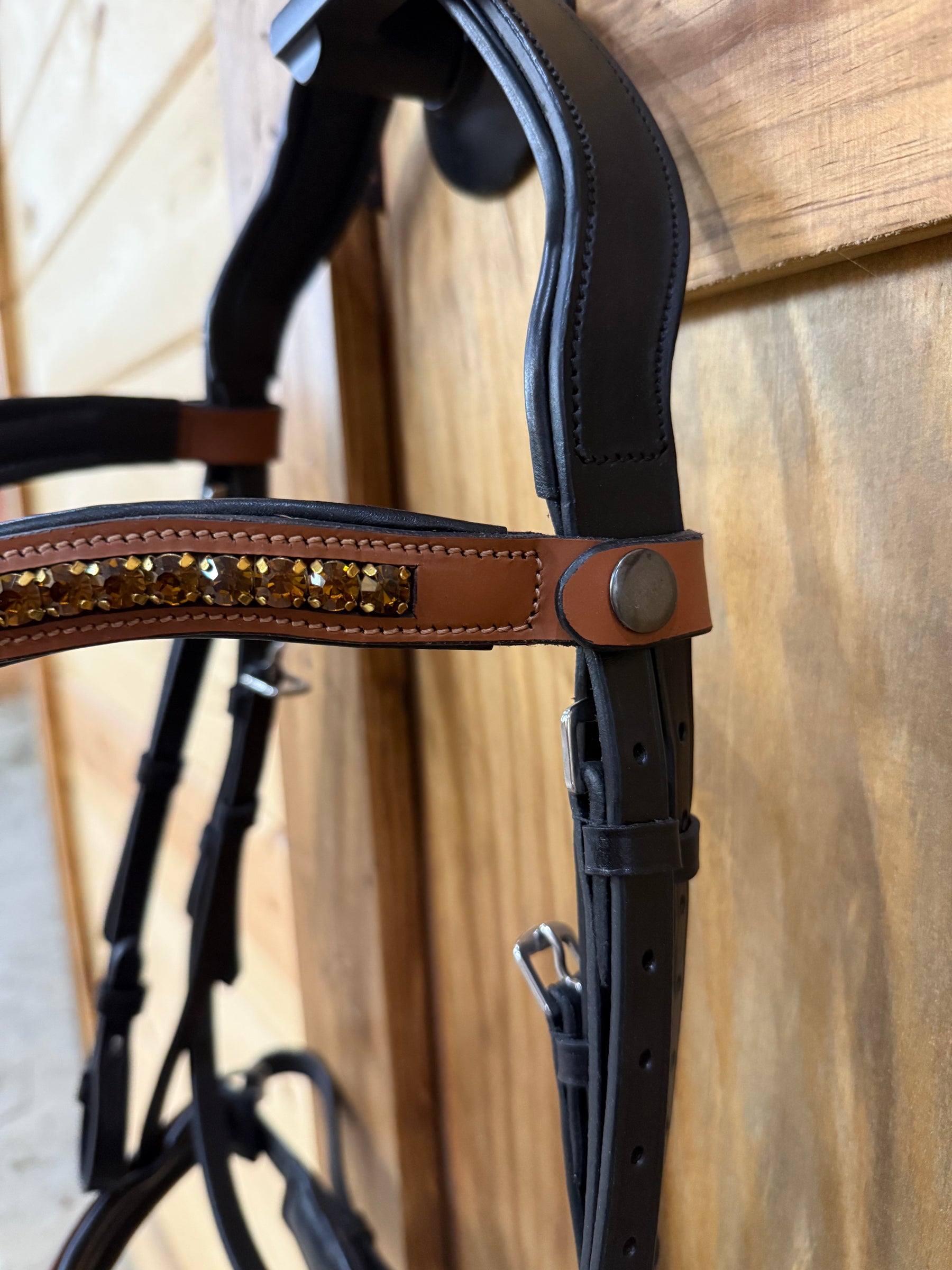 Brown & Black Leather Bridle