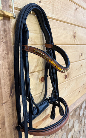 Brown & Black Leather Bridle