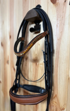 Brown & Black Leather Bridle