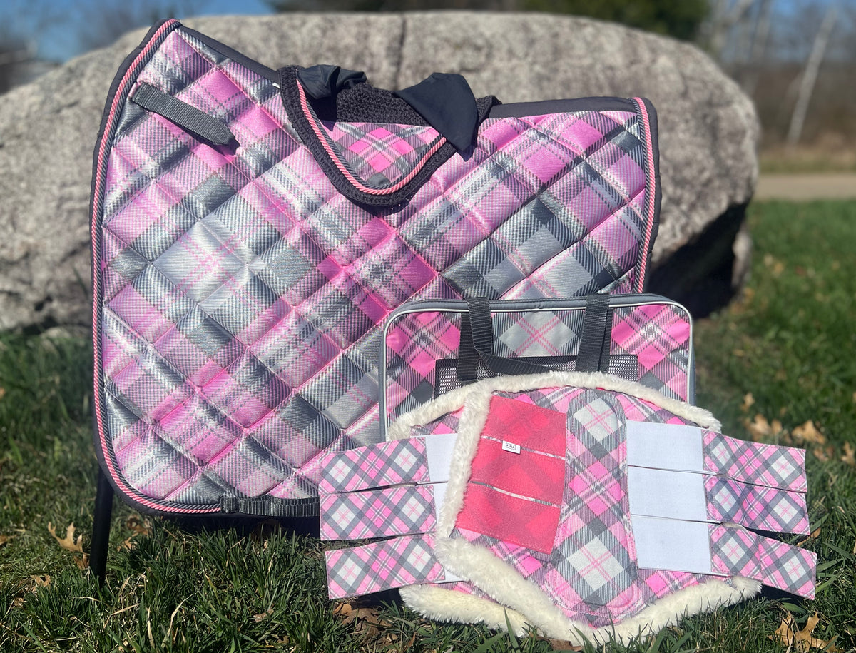 Plaid - Pink & Gray Collection
